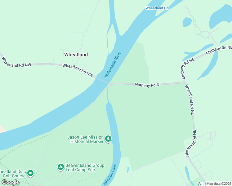 map of restaurants, bars, coffee shops, grocery stores, and more near Matheny Road North in Gervais
