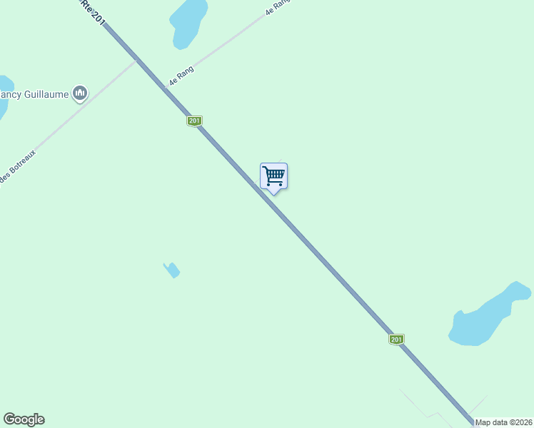 map of restaurants, bars, coffee shops, grocery stores, and more near 2542 Québec 201 in Ormstown
