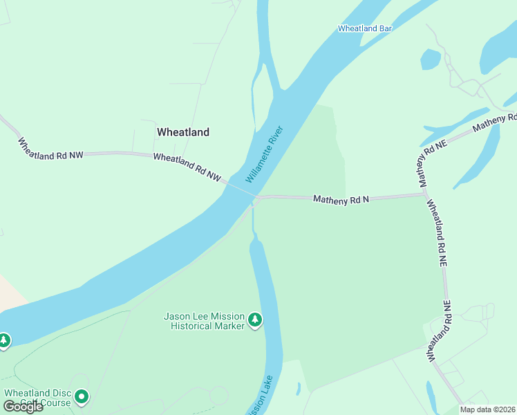 map of restaurants, bars, coffee shops, grocery stores, and more near Matheny Road Northeast in Marion County