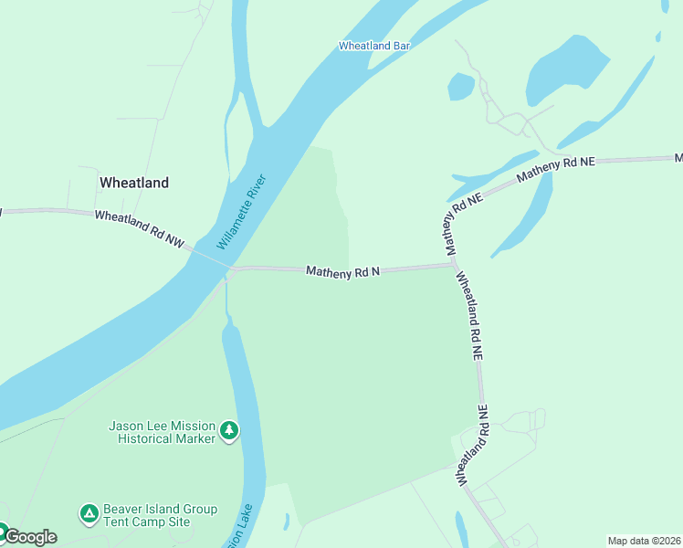 map of restaurants, bars, coffee shops, grocery stores, and more near Matheny Road North in Gervais