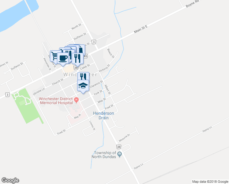 map of restaurants, bars, coffee shops, grocery stores, and more near 462 May Street in Winchester