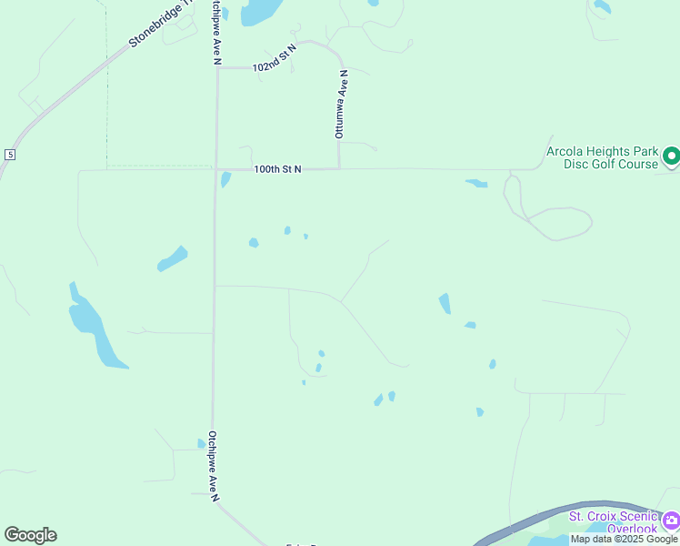 map of restaurants, bars, coffee shops, grocery stores, and more near 9766 Ottumwa Avenue North in Stillwater