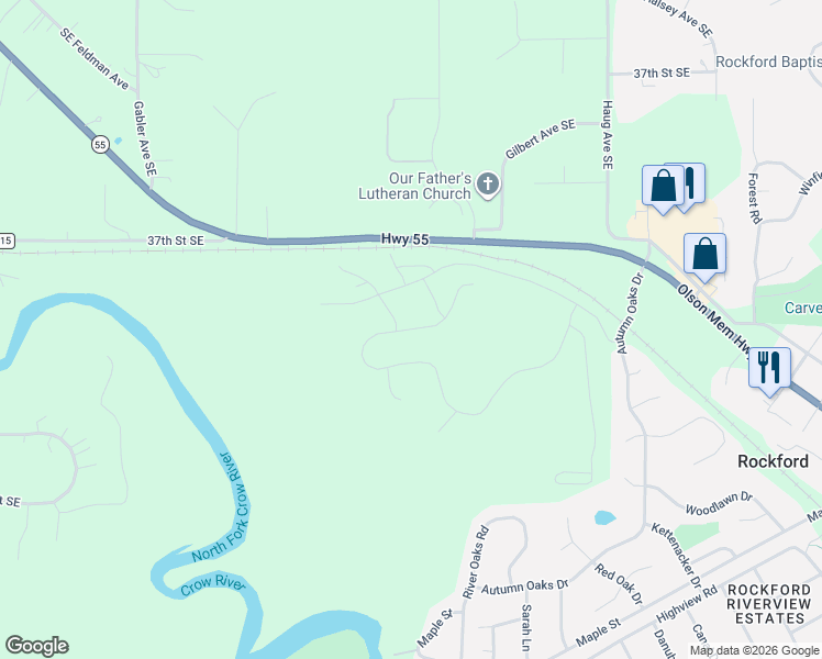 map of restaurants, bars, coffee shops, grocery stores, and more near 7005 Jenks Drive in Rockford