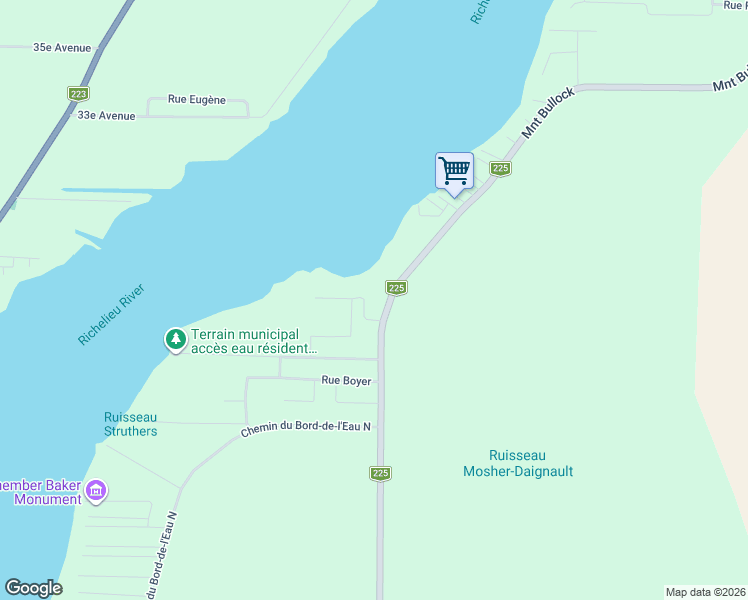 map of restaurants, bars, coffee shops, grocery stores, and more near 8 Rue Newman in Noyan