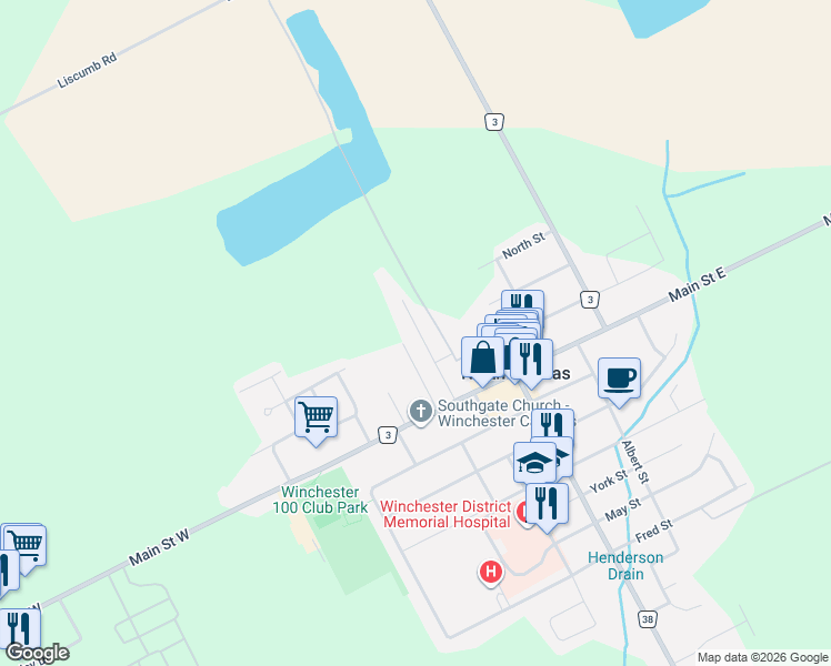 map of restaurants, bars, coffee shops, grocery stores, and more near 461 Gladstone Street in Winchester