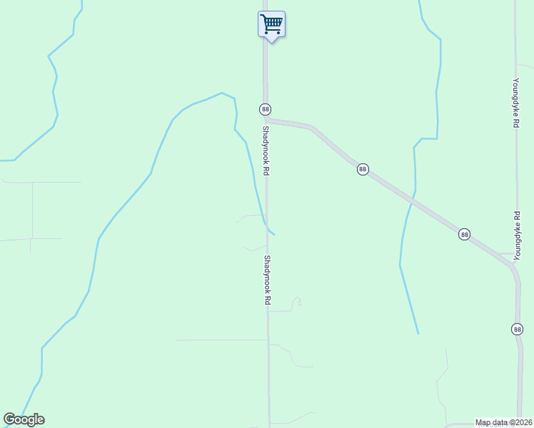 map of restaurants, bars, coffee shops, grocery stores, and more near 4065 Shadynook Road in Central Lake