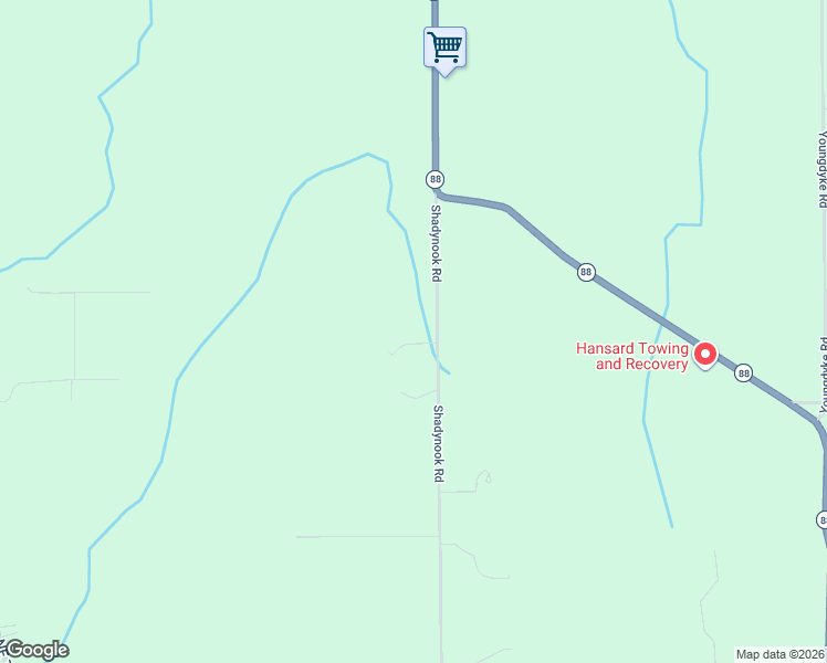 map of restaurants, bars, coffee shops, grocery stores, and more near 3915 Shadynook Road in Central Lake