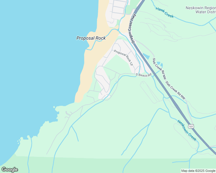 map of restaurants, bars, coffee shops, grocery stores, and more near 49760 Nescove Drive in Neskowin
