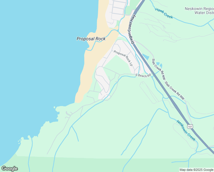 map of restaurants, bars, coffee shops, grocery stores, and more near 49760 Nescove Drive in Neskowin