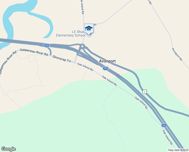 map of restaurants, bars, coffee shops, grocery stores, and more near 355 Oak Island Road in Avonport