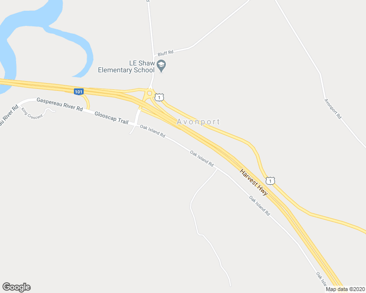map of restaurants, bars, coffee shops, grocery stores, and more near 344 Oak Island Road in Avonport