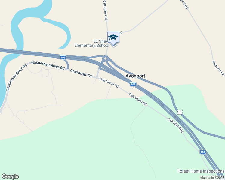 map of restaurants, bars, coffee shops, grocery stores, and more near 384 Oak Island Road in Avonport