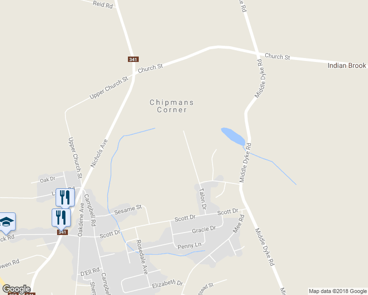 map of restaurants, bars, coffee shops, grocery stores, and more near 96 Talon Drive in Kentville