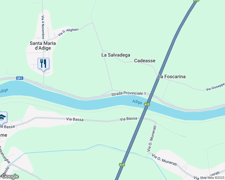 map of restaurants, bars, coffee shops, grocery stores, and more near 3 Via Giosué Carducci in Provincia di Padova