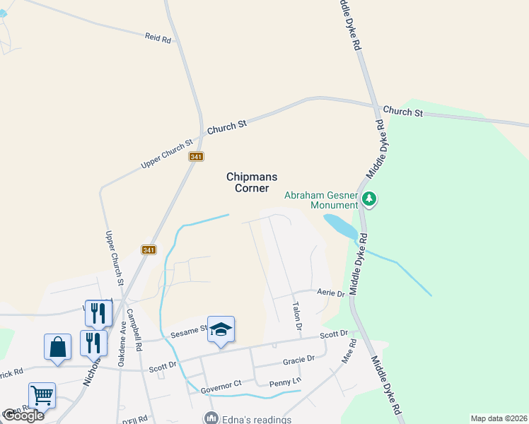 map of restaurants, bars, coffee shops, grocery stores, and more near 124 Talon Drive in Kentville