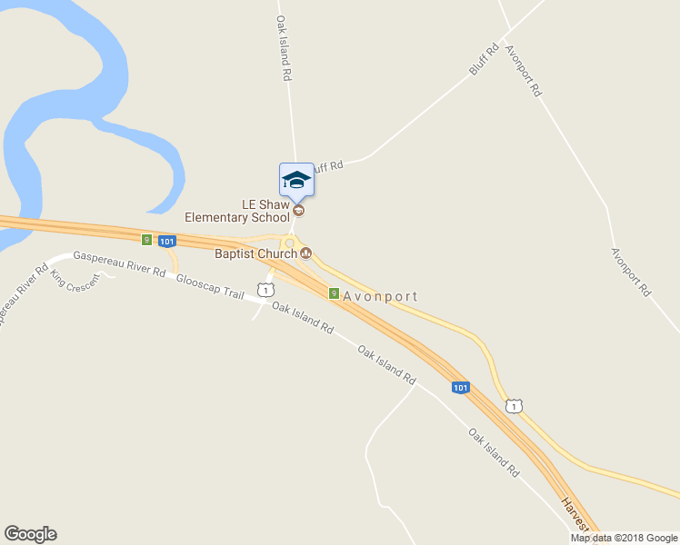 map of restaurants, bars, coffee shops, grocery stores, and more near 12551 Hwy 1 in Avonport