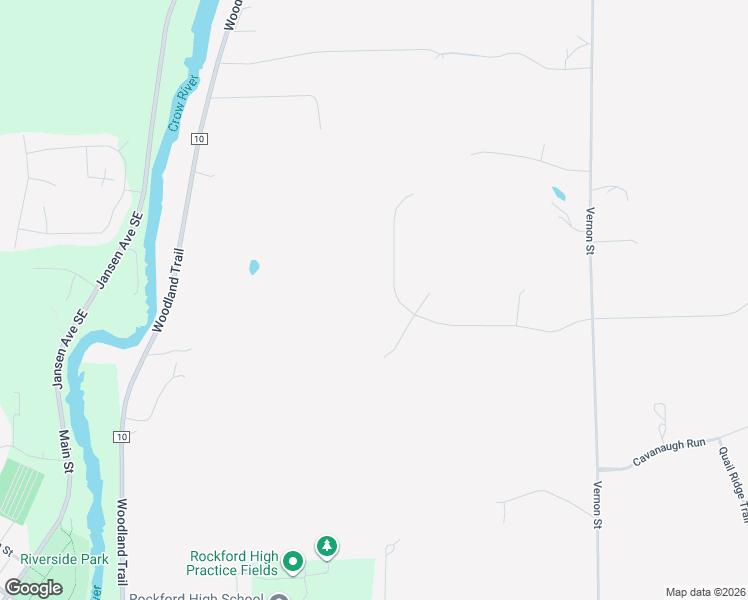 map of restaurants, bars, coffee shops, grocery stores, and more near 8005 Cedar Street in Rockford