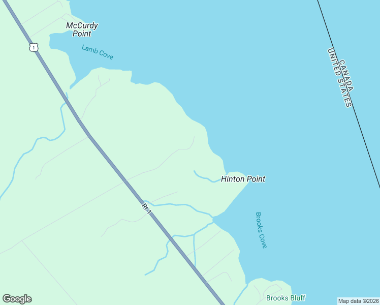 map of restaurants, bars, coffee shops, grocery stores, and more near 27 Gravel Pit Road in Robbinston