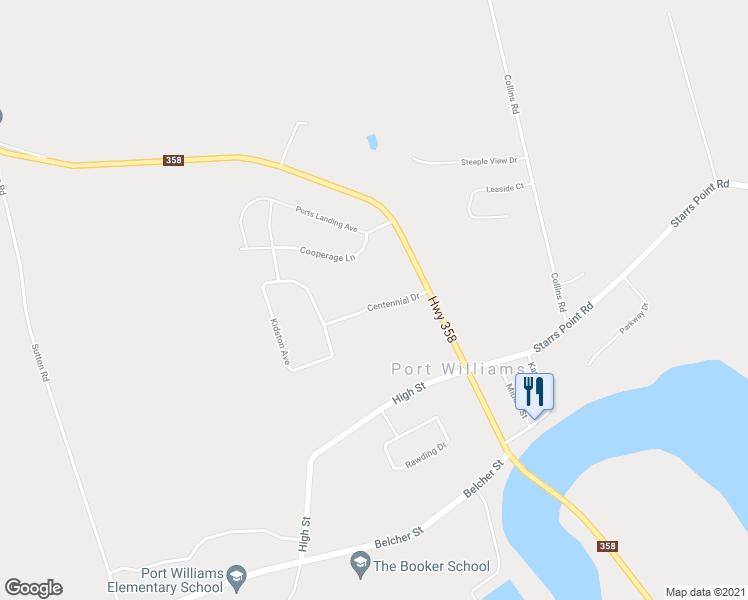 map of restaurants, bars, coffee shops, grocery stores, and more near 973 Centennial Drive in Port Williams
