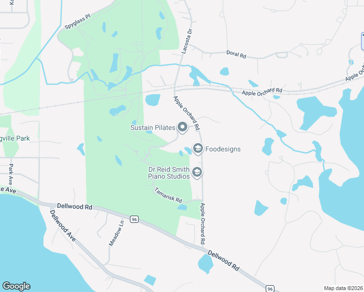 map of restaurants, bars, coffee shops, grocery stores, and more near 6 Pinehurst Drive in Saint Paul