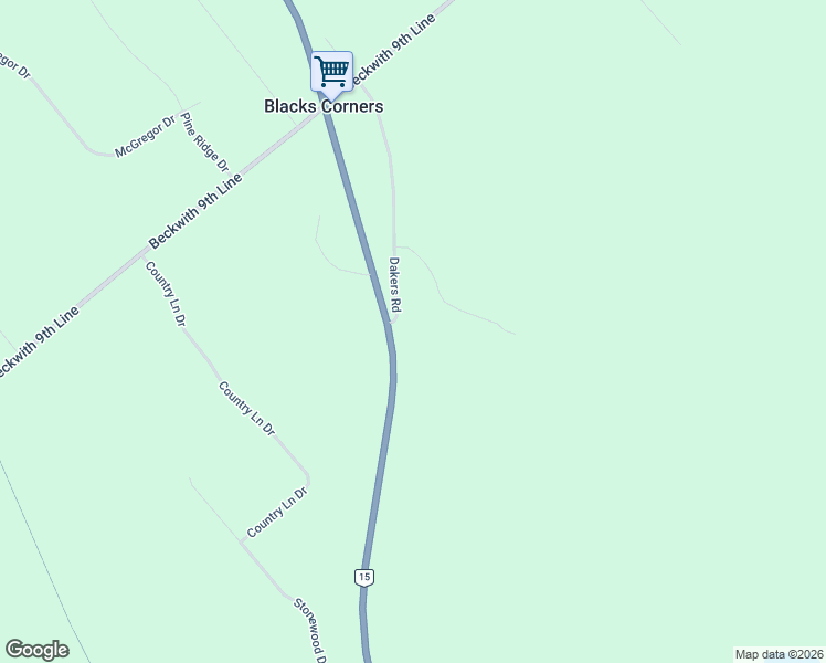 map of restaurants, bars, coffee shops, grocery stores, and more near 102 Dakers Road in Carleton Place