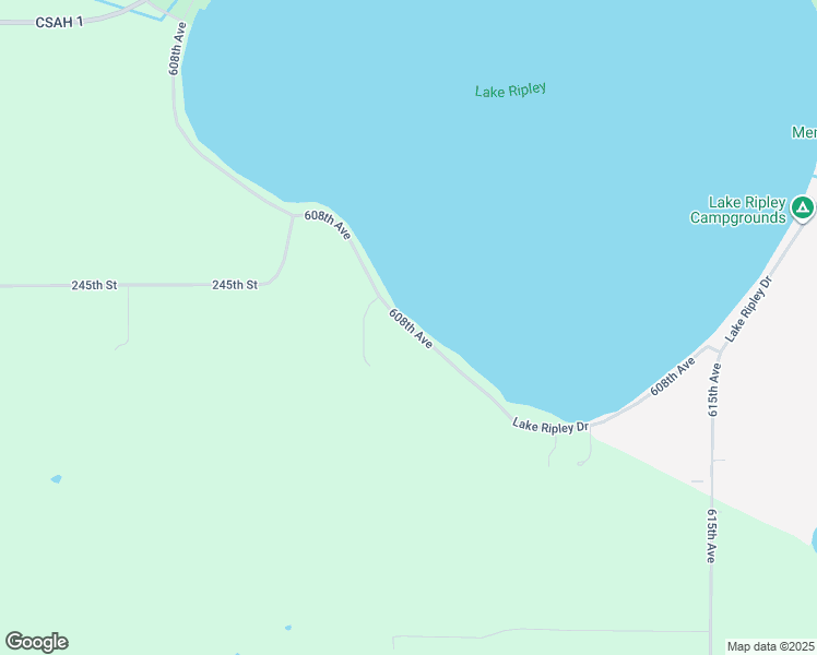 map of restaurants, bars, coffee shops, grocery stores, and more near Lake Ripley Drive in Litchfield