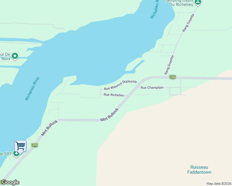 map of restaurants, bars, coffee shops, grocery stores, and more near 219 Rue Richelieu in Henryville