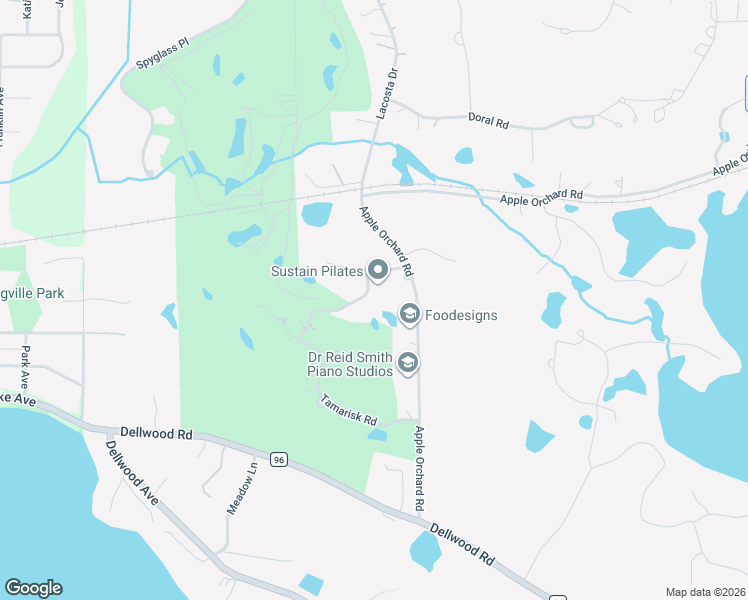 map of restaurants, bars, coffee shops, grocery stores, and more near 6 Pinehurst Drive in Saint Paul