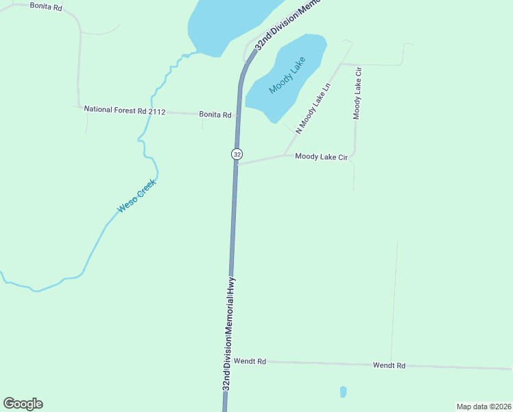 map of restaurants, bars, coffee shops, grocery stores, and more near 11690 Wisconsin 32 in Suring