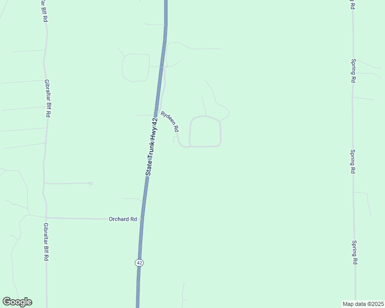 map of restaurants, bars, coffee shops, grocery stores, and more near 8882 Rydeen Road in Fish Creek