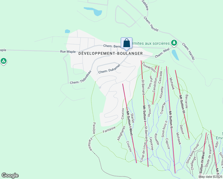 map of restaurants, bars, coffee shops, grocery stores, and more near 210 Chemin Boulanger in Sutton