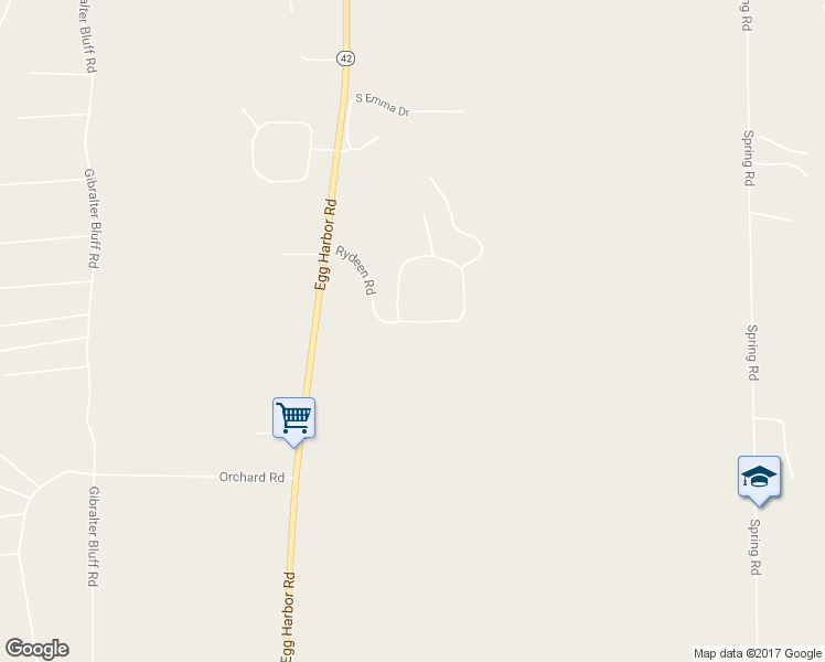 map of restaurants, bars, coffee shops, grocery stores, and more near 8882 Rydeen Road in Fish Creek