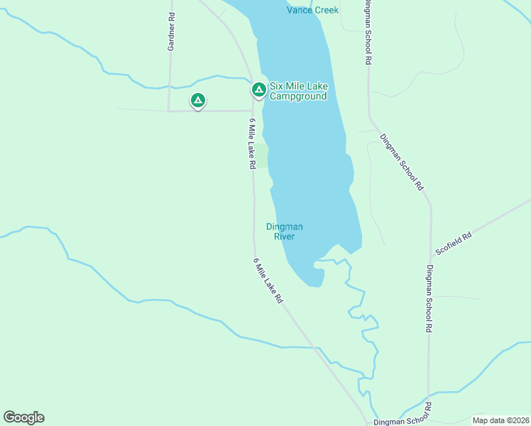 map of restaurants, bars, coffee shops, grocery stores, and more near 4672 6 Mile Lake Road in East Jordan