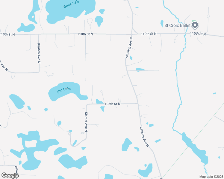 map of restaurants, bars, coffee shops, grocery stores, and more near 10940 105th Street North in Stillwater
