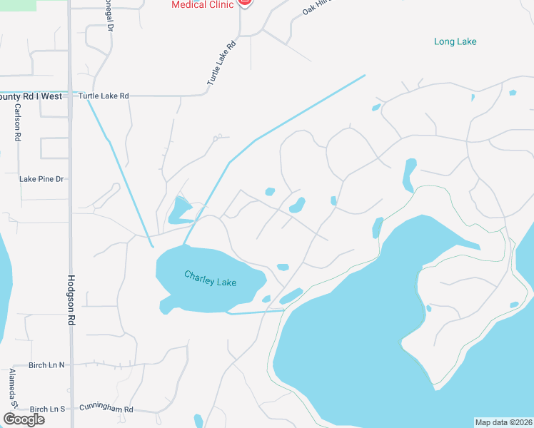 map of restaurants, bars, coffee shops, grocery stores, and more near 8 Black Oak Road in North Oaks