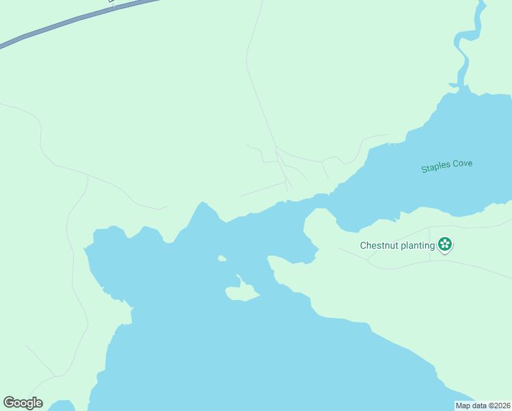 map of restaurants, bars, coffee shops, grocery stores, and more near 160 Bear Cove Road in Baileyville