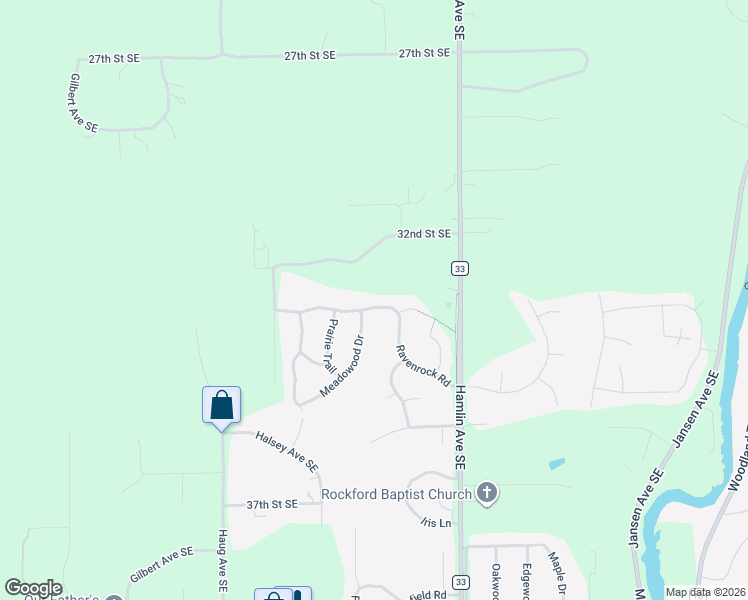map of restaurants, bars, coffee shops, grocery stores, and more near 8091 Ravenrock Road in Rockford