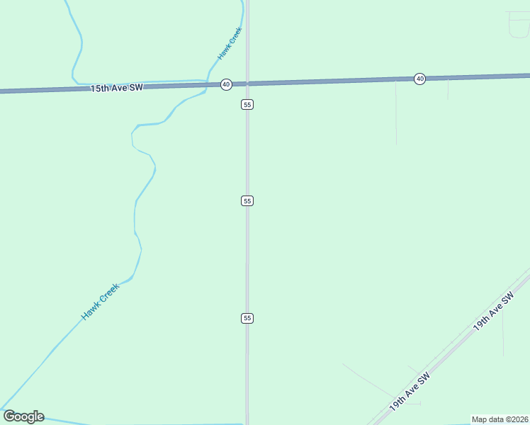 map of restaurants, bars, coffee shops, grocery stores, and more near 1981 County Road 55 in Willmar