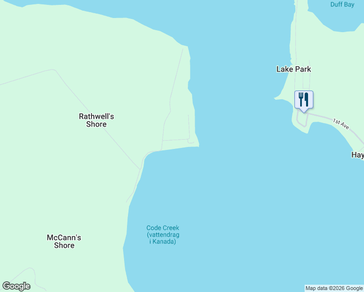 map of restaurants, bars, coffee shops, grocery stores, and more near 133 Rothwell Shore Road in Carleton Place