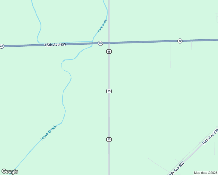 map of restaurants, bars, coffee shops, grocery stores, and more near 1981 County Road 55 in Willmar