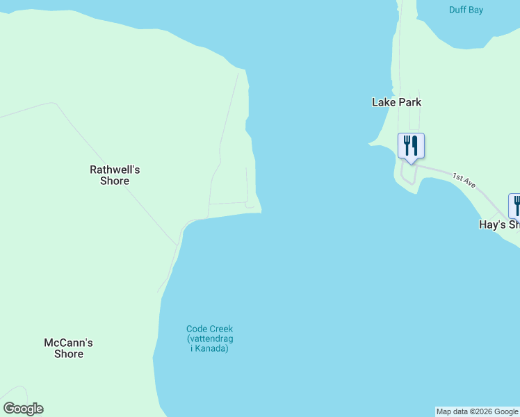 map of restaurants, bars, coffee shops, grocery stores, and more near 133 Rothwell Shore Road in Carleton Place