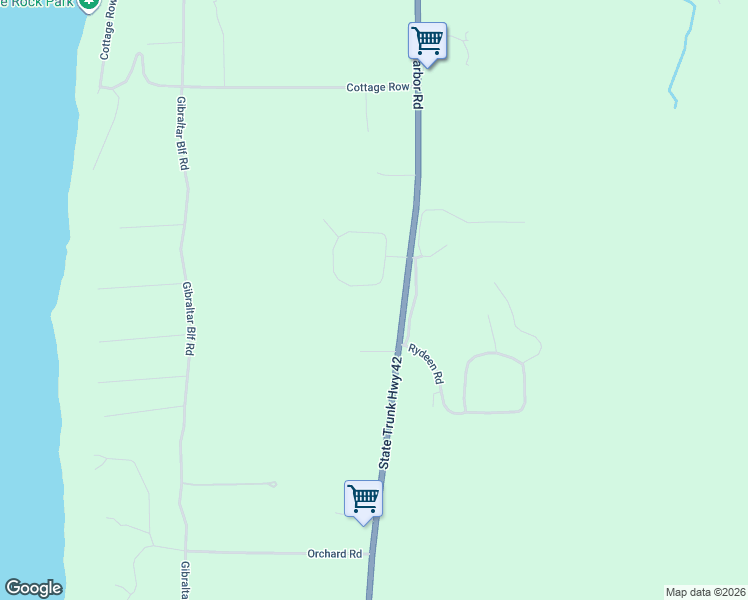map of restaurants, bars, coffee shops, grocery stores, and more near 4163 Ski View Drive in Fish Creek