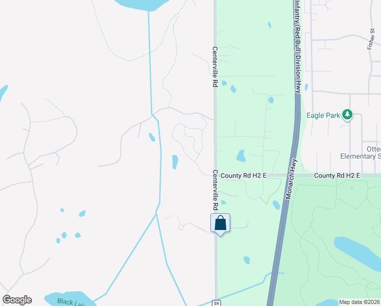 map of restaurants, bars, coffee shops, grocery stores, and more near 5440 Centerville Road in White Bear Lake