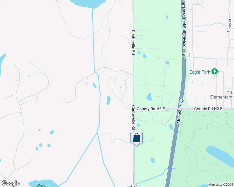 map of restaurants, bars, coffee shops, grocery stores, and more near 5440 Centerville Road in White Bear Lake