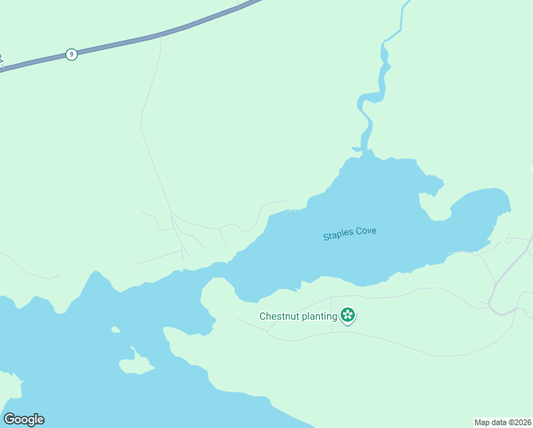 map of restaurants, bars, coffee shops, grocery stores, and more near 160 Bear Cove Road in Baileyville