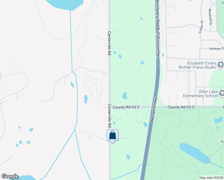 map of restaurants, bars, coffee shops, grocery stores, and more near 5440 Centerville Road in White Bear Lake