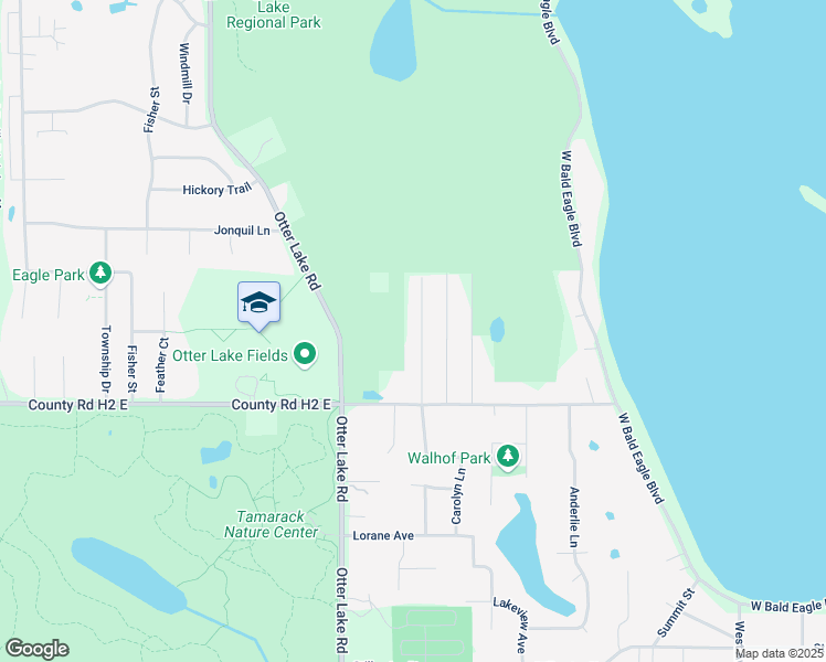 map of restaurants, bars, coffee shops, grocery stores, and more near 5467 Cottage Avenue in White Bear Lake