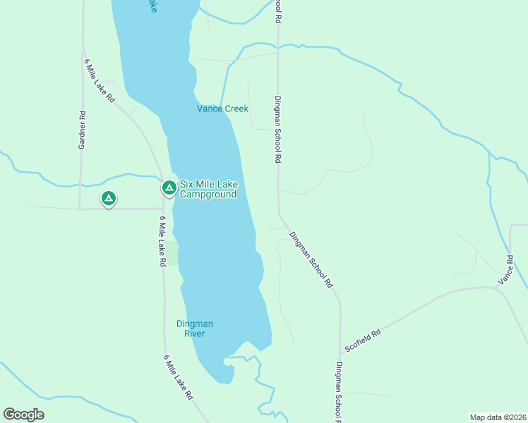 map of restaurants, bars, coffee shops, grocery stores, and more near 5023 Dingman School Road in East Jordan