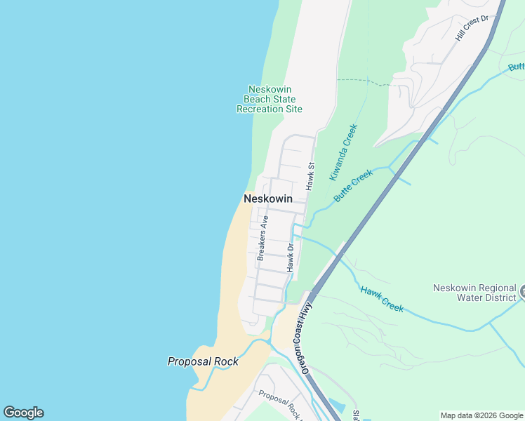 map of restaurants, bars, coffee shops, grocery stores, and more near in Neskowin