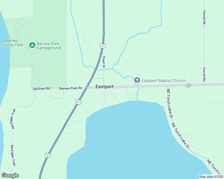 map of restaurants, bars, coffee shops, grocery stores, and more near 11950-11998 Pearl Lane in Central Lake
